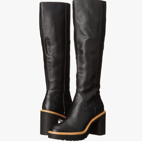 Dolce Vita 10 Corry H2O Waterproof Leather Boots Onyx - Picture 1 of 4